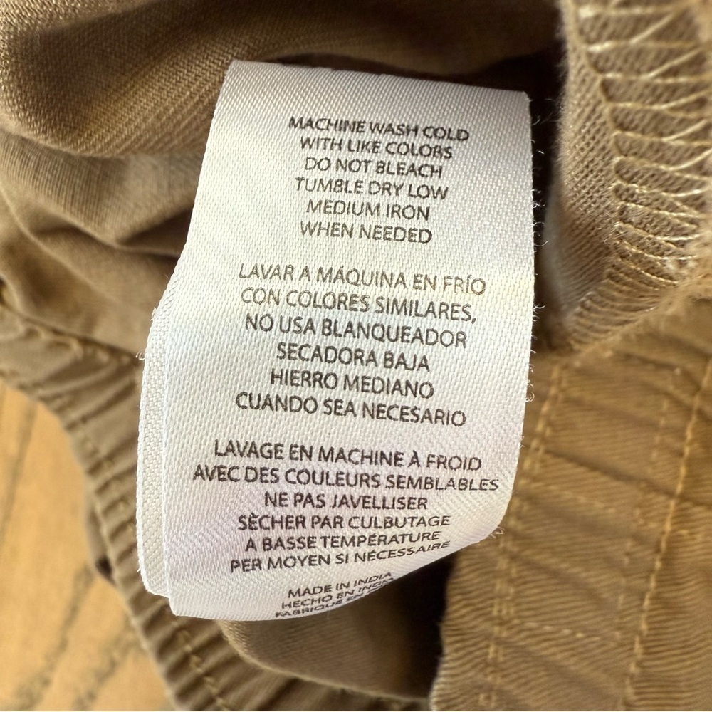 An Original Penguin Boys Khaki Elasticized Waist Jogger Pants with Pockets Sz 7Y - Picture 13 of 13